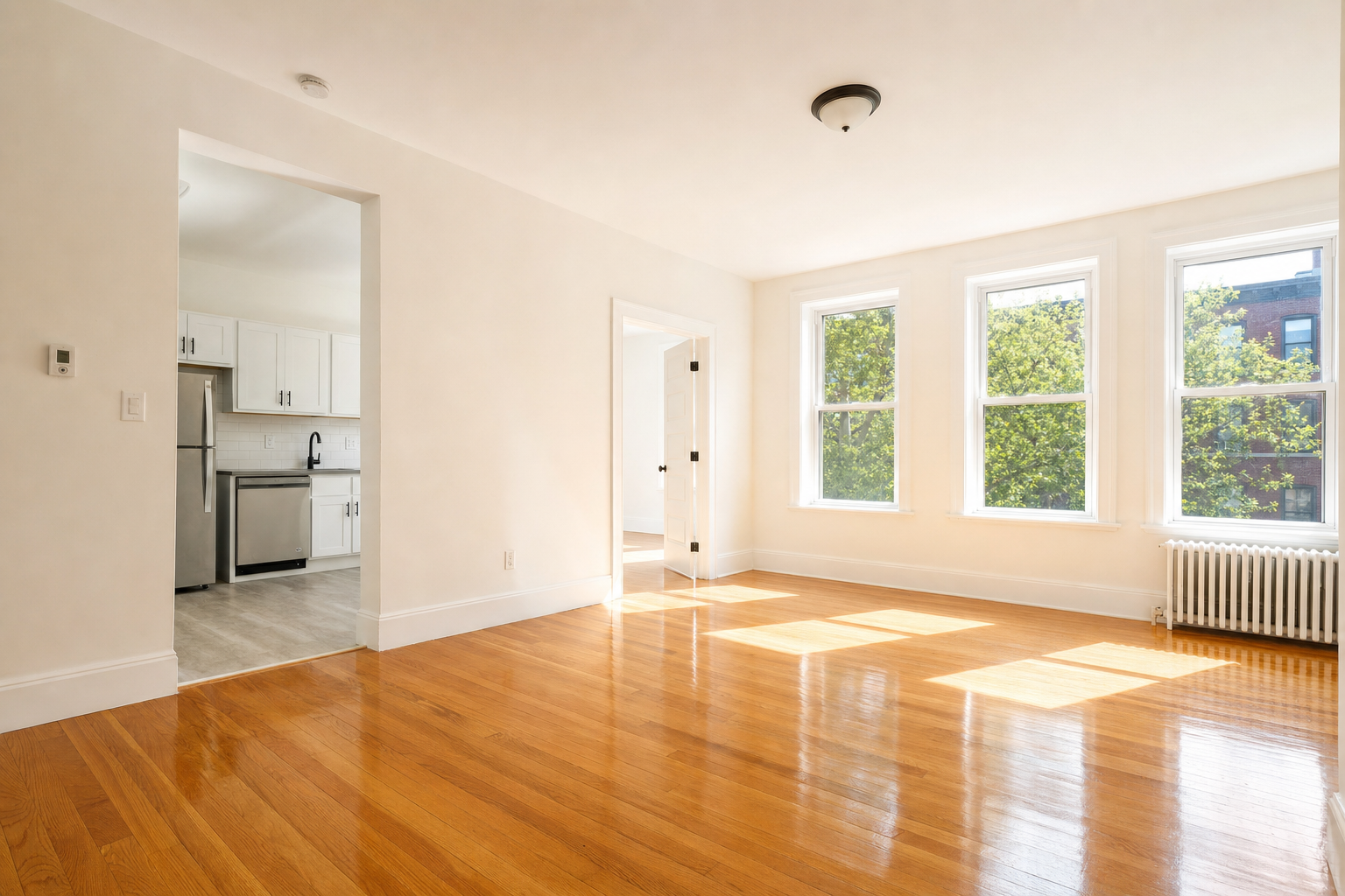 Empty, freshly cleaned home ready for new occupants